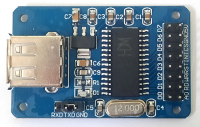 ������ USB-���� �� ������ CH376S ��� ������ � ������ U �����.