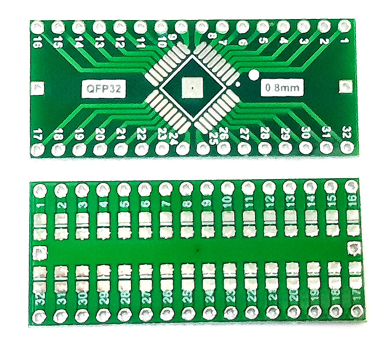 ���������� QFP32 �� DIP32 � ����������� TQFP LQFP EQFP 0.8mm.