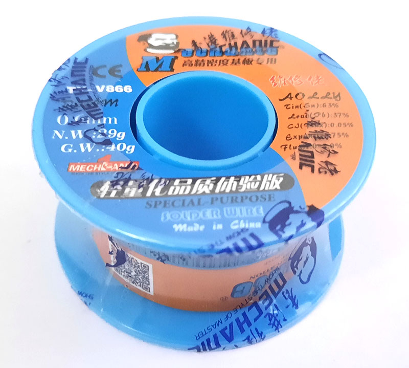 ������ Mechanic TY-V866, Sn63/Pb37, 0.6�� � ������ 40��.