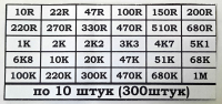 ����� ���������� 0.25WT 300 ���� 1% (30 ��������� �� 10 ����).