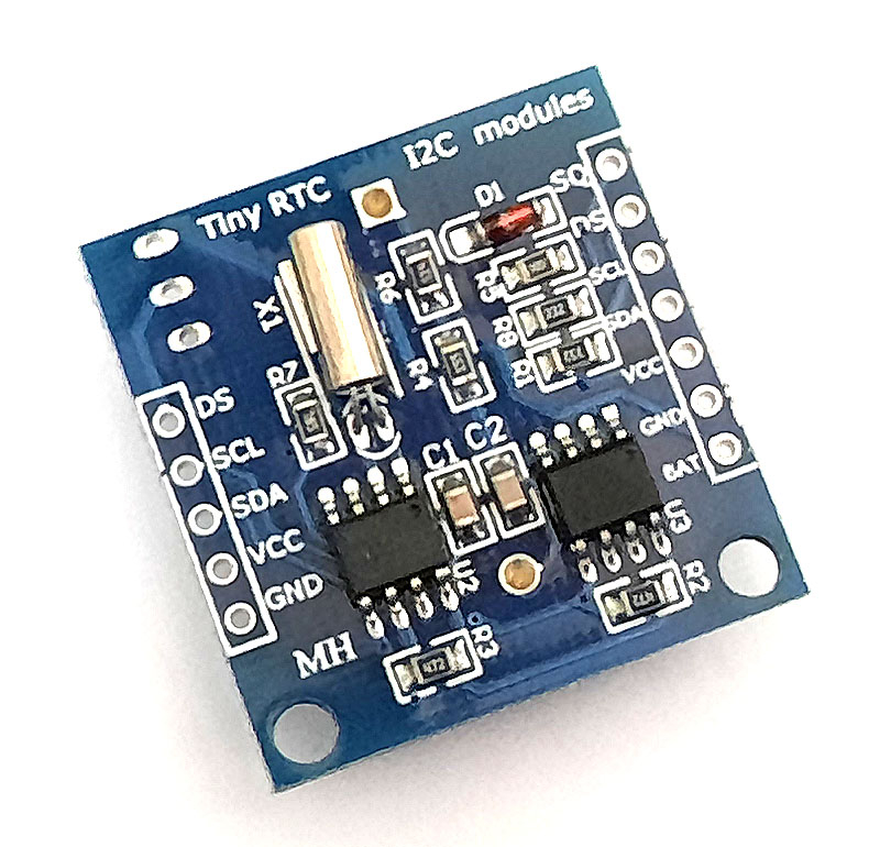 ������ DS1307 ���� ��������� �������, (RTC + AT24C32), ���� I2C + CR2032.