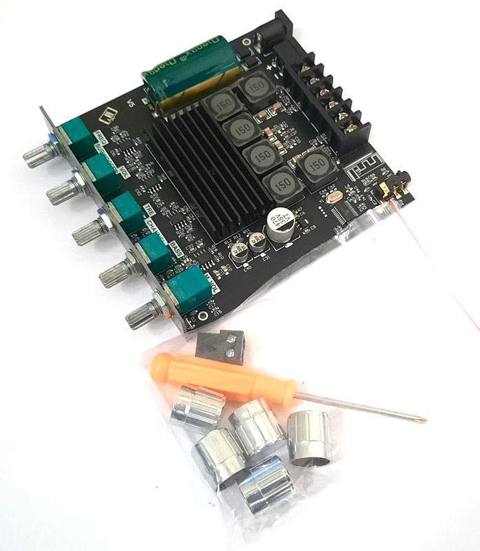 ��������� �� TPA3116, Bluetooth 2.1, 2x50WT +100WT, ����������. � �������.