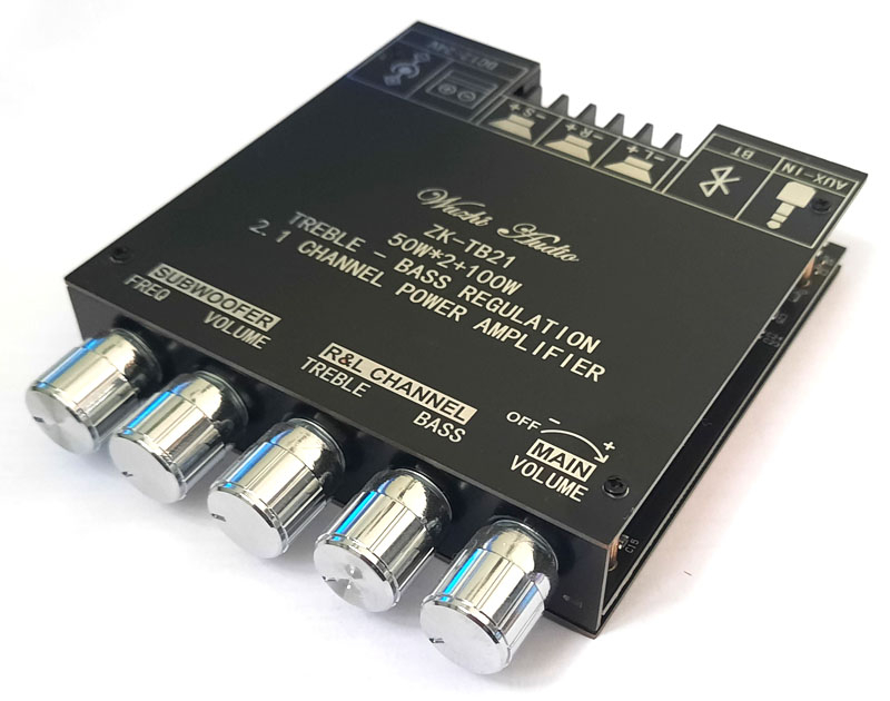 ��������� �� TPA3116, Bluetooth 2.1, 2x50WT +100WT, ����������. � �������.