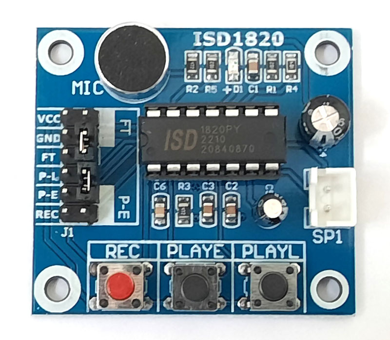 ������ ��� ������ � ��������������� ������ �� ���������� ISD1820.