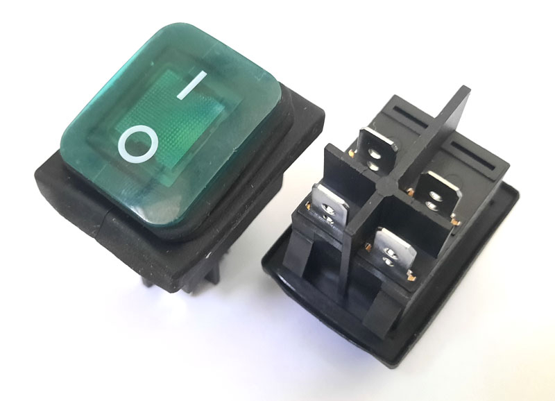 ����������������� �������, on-off, �������, 4pin, 10A, 220V.