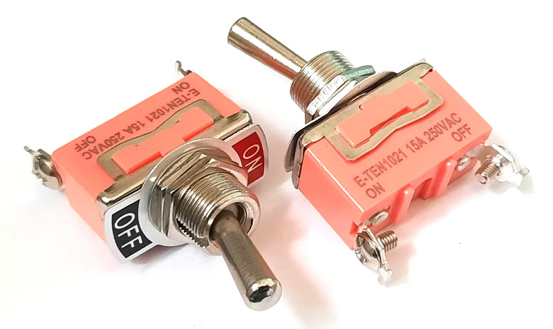 E-TEN 1021, on-off, 15A, 250V.
