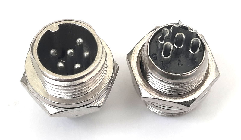 GX12-6�, ������, 6pin.