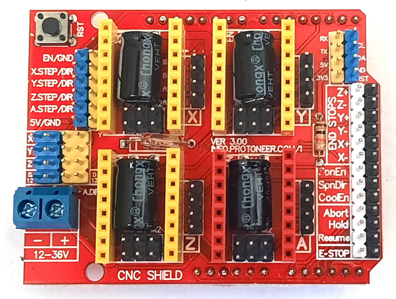 ����� ���������� CNC Shield v3.0 ��� Arduino UNO.