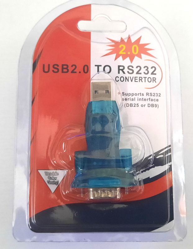 ����������  ������ USB A � ������ 9pin (RS232) �������� ����� RS 232.