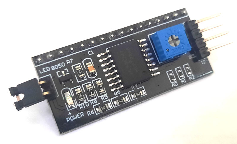 ��������������� ���������� LCD � I2C ��� �������� 1602, 2004.